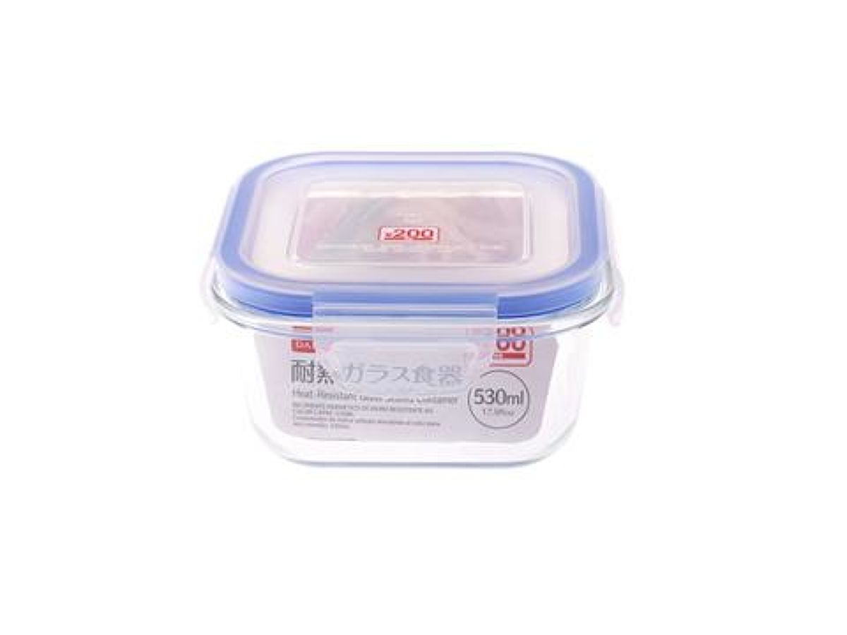 Daiso Microwave Safe Heat-Resistant Glass Sealed Container FrontPackage