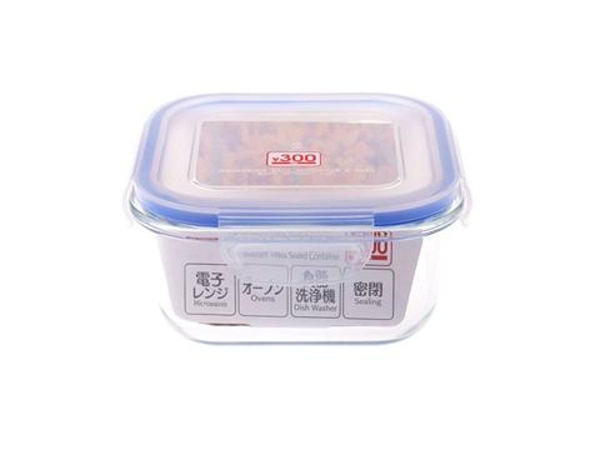 Daiso Microwave Safe Heat-Resistant Glass Sealed Container FrontPackage
