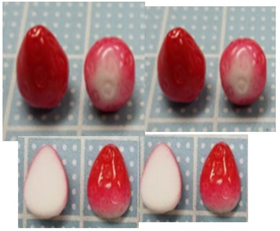 Daiso Sweets Decoration -Strawberries - 8 pcs.- FrontPackage