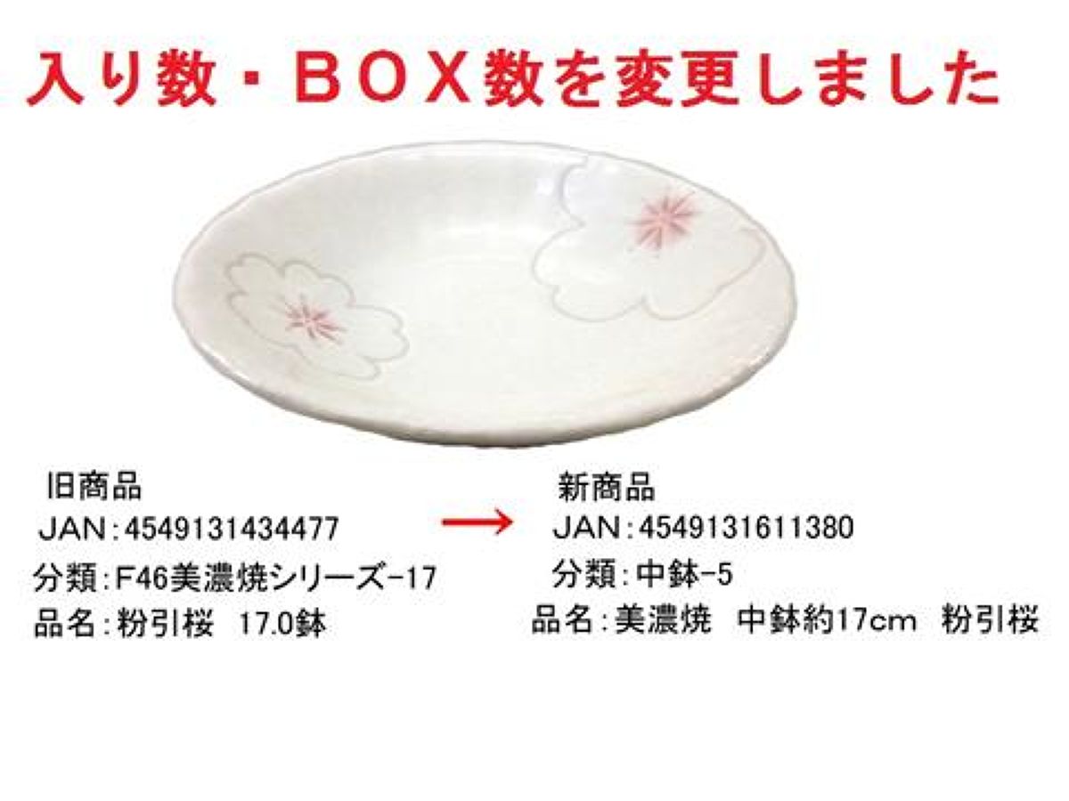 Daiso Minoyaki Medium Bowl -Cherry Blossoms- FrontPackage