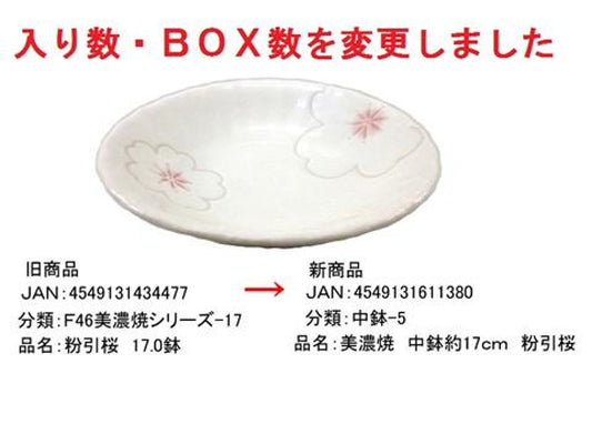 Daiso Minoyaki Medium Bowl -Cherry Blossoms- FrontPackage