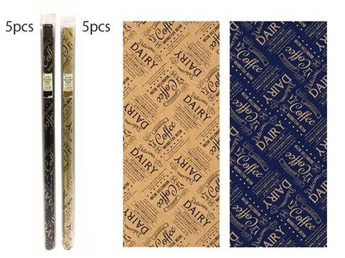 Daiso Wrapping Paper Cafe Pattern FrontPackage