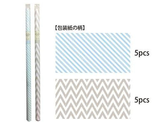 Daiso Wrapping  Paper Striped FrontPackage