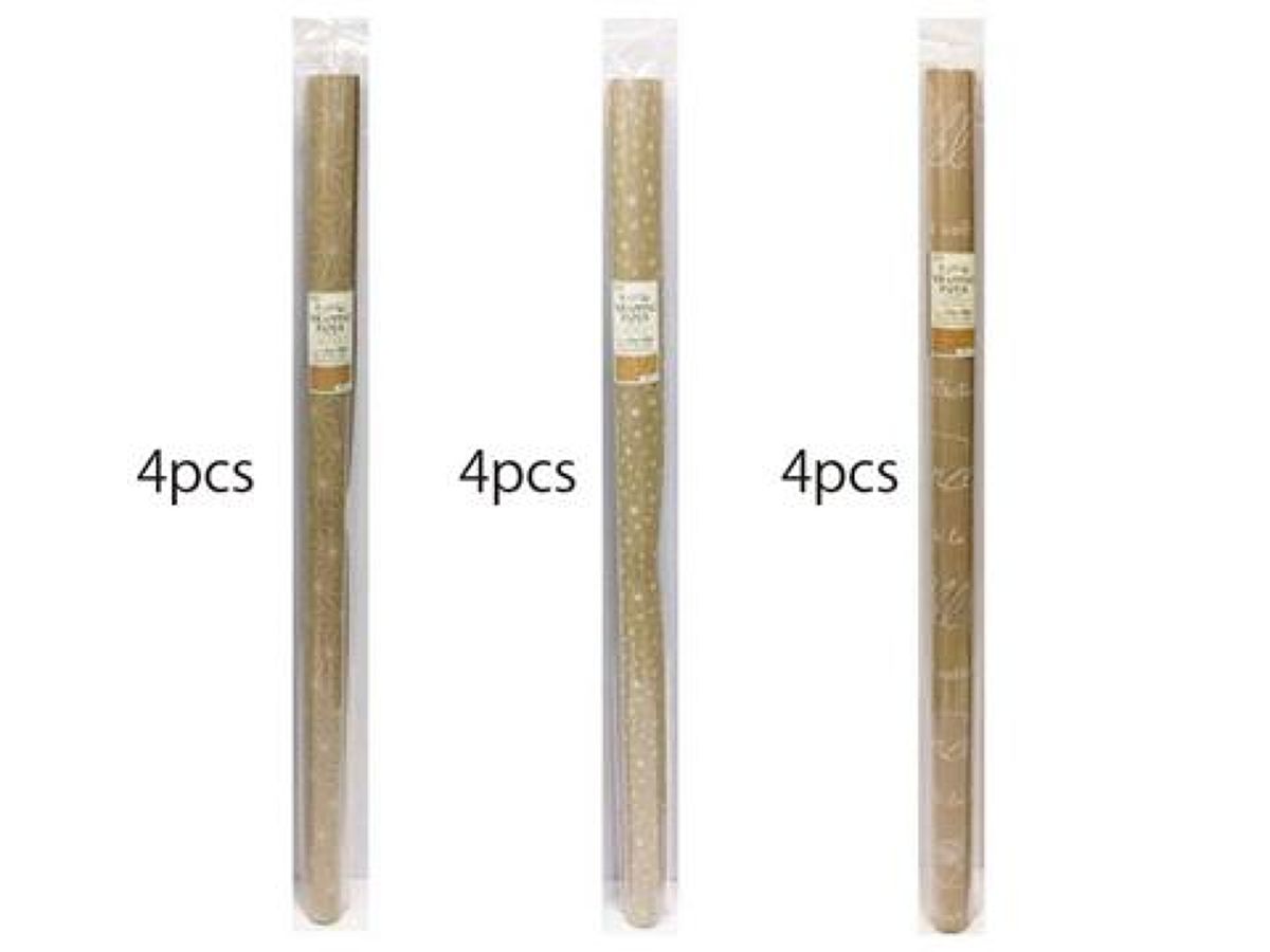 Daiso Wrapping Paper Design Kraft FrontPackage