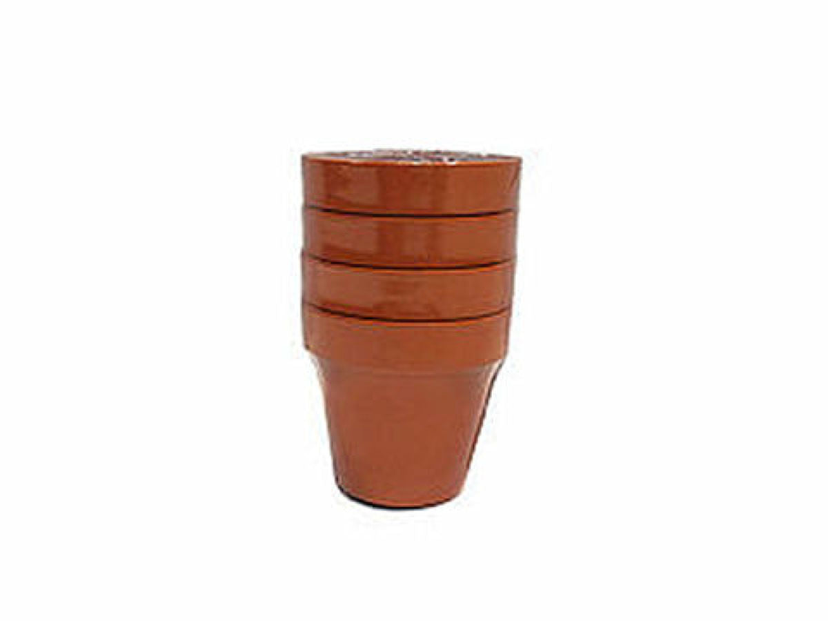 Daiso Unglazed Flowerpot -4 pcs.- FrontPackage