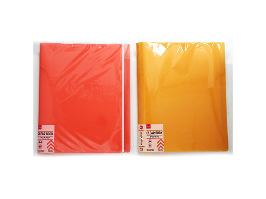 Daiso A4Clear book 40 pocket (Red  Orange) FrontPackage