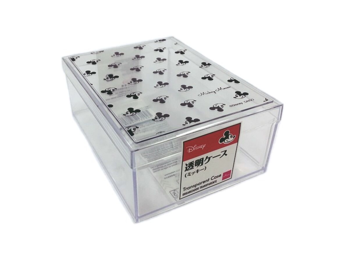 Daiso Transparent Case -12cm x 9cm - 4.7in x 3.5in - Mickey- FrontPackage
