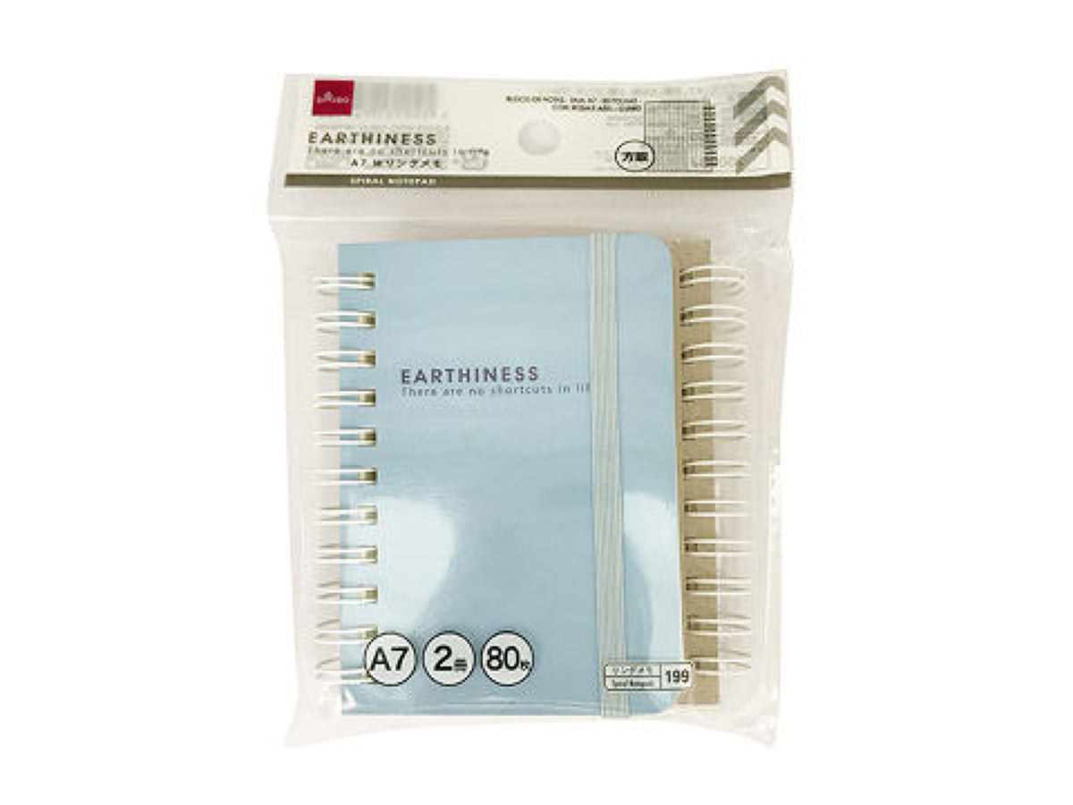 Spiral Notepad -A7 -Grid -80 Pages -2 Notepads -Pink -Blue-