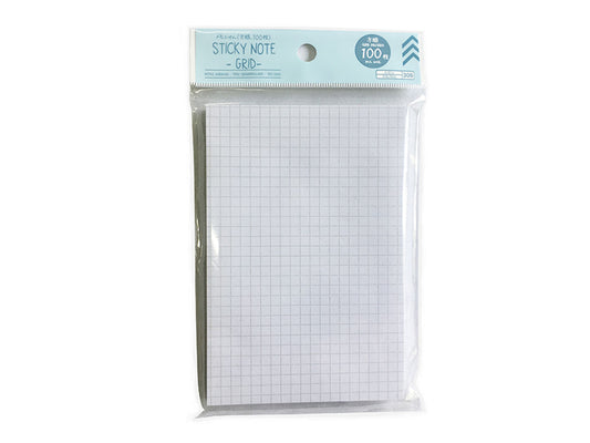 Daiso Sticky Note -Grid - 100 pcs.- FrontPackage