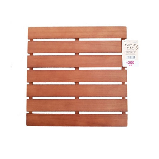 Wooden Deck Panel, 11.86 x 11.86 x 1.03 in