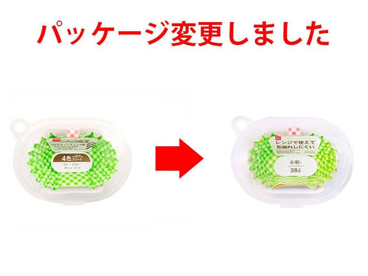 Daiso Lunch dish cup Plaid oval 38sheets FrontPackage
