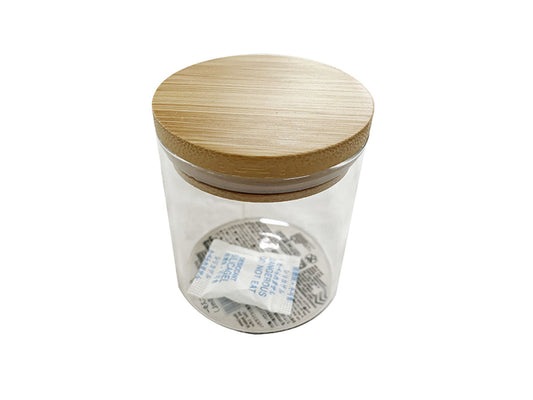 Daiso Glass Canister -With Bamboo Lid- FrontPackage