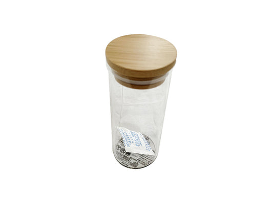 Daiso Glass Canister -With Bamboo Lid- FrontPackage