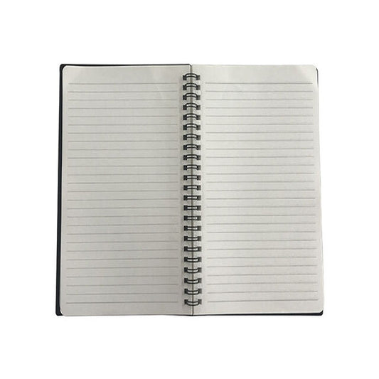 Daiso Spiral Notebook -Black - A6 - 80 Pages- FrontPackage