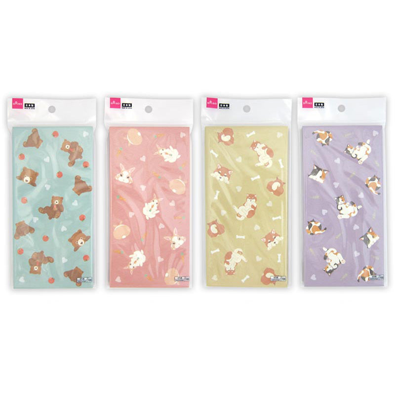 Daiso Medium Paper Envelope -Begging Animal - FrontPackage