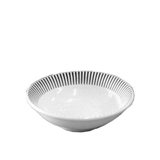 Daiso Deep Plate -Modernstripe - WH- FrontPackage