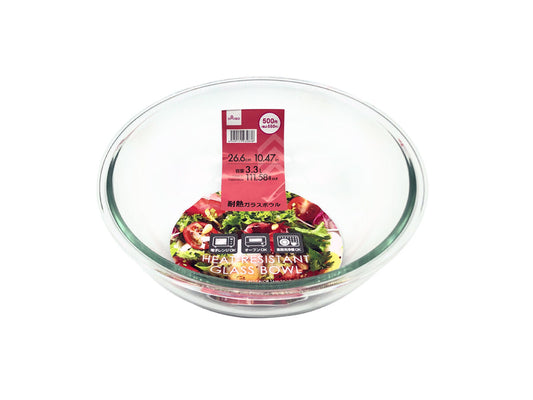 Daiso Heat Resistant Glass Bowl FrontPackage