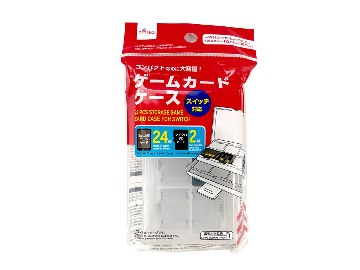 Daiso 24 pcs.STORAGE GAME CARD CASE FOR SWITCH FrontPackage