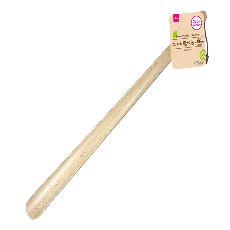 Daiso Beech Wood Shoehorn FrontPackage