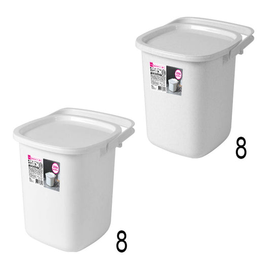 Daiso Bucket with Lid and Handle for Drying Rag FrontPackage