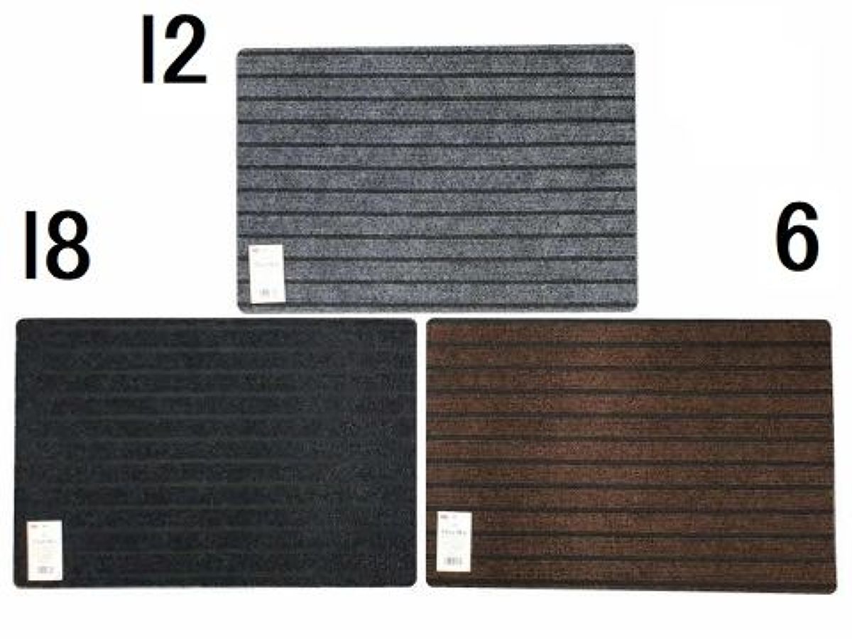 Daiso Striped Floor Mat FrontPackage