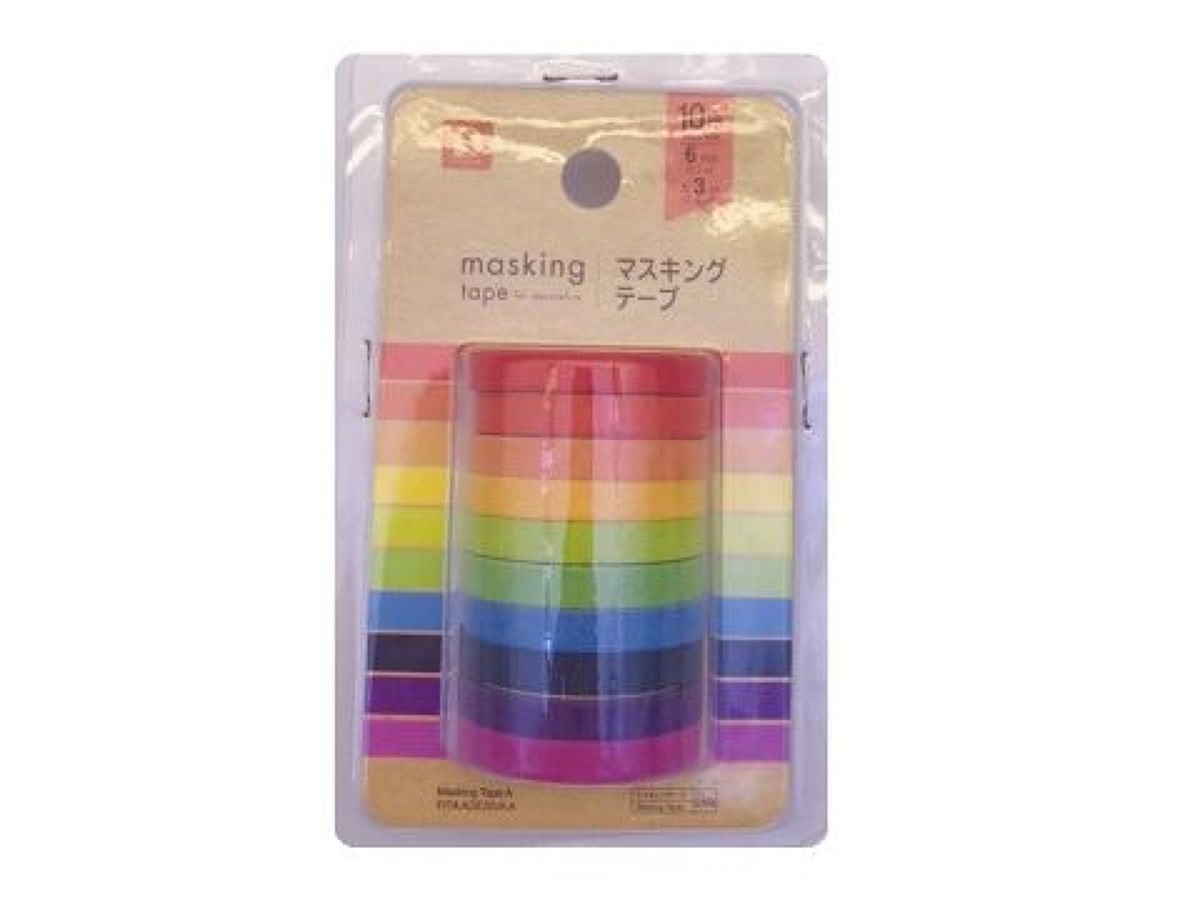 Daiso Masking Tape A - 10 Colors - FrontPackage