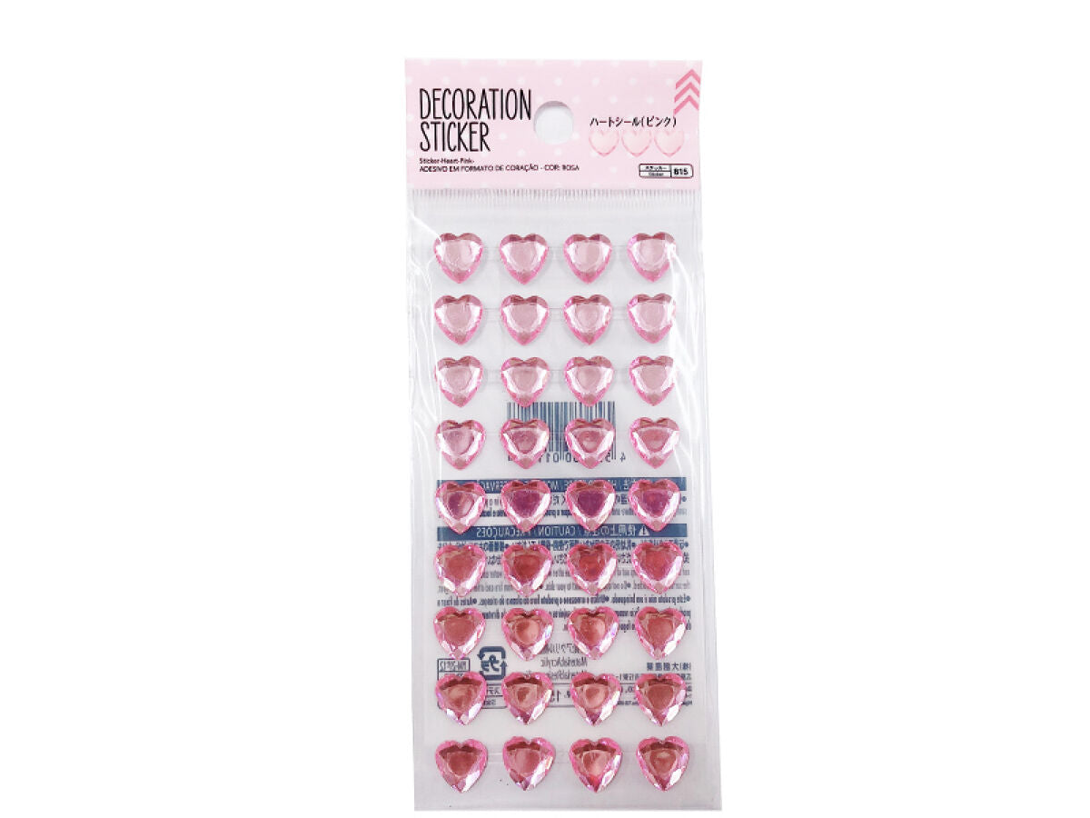Daiso Sticker-Heart-Pink- FrontPackage