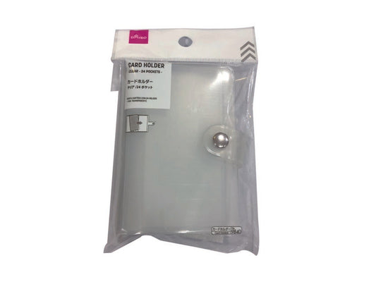 Daiso Card Holder -Clear - 24 Pockets- FrontPackage