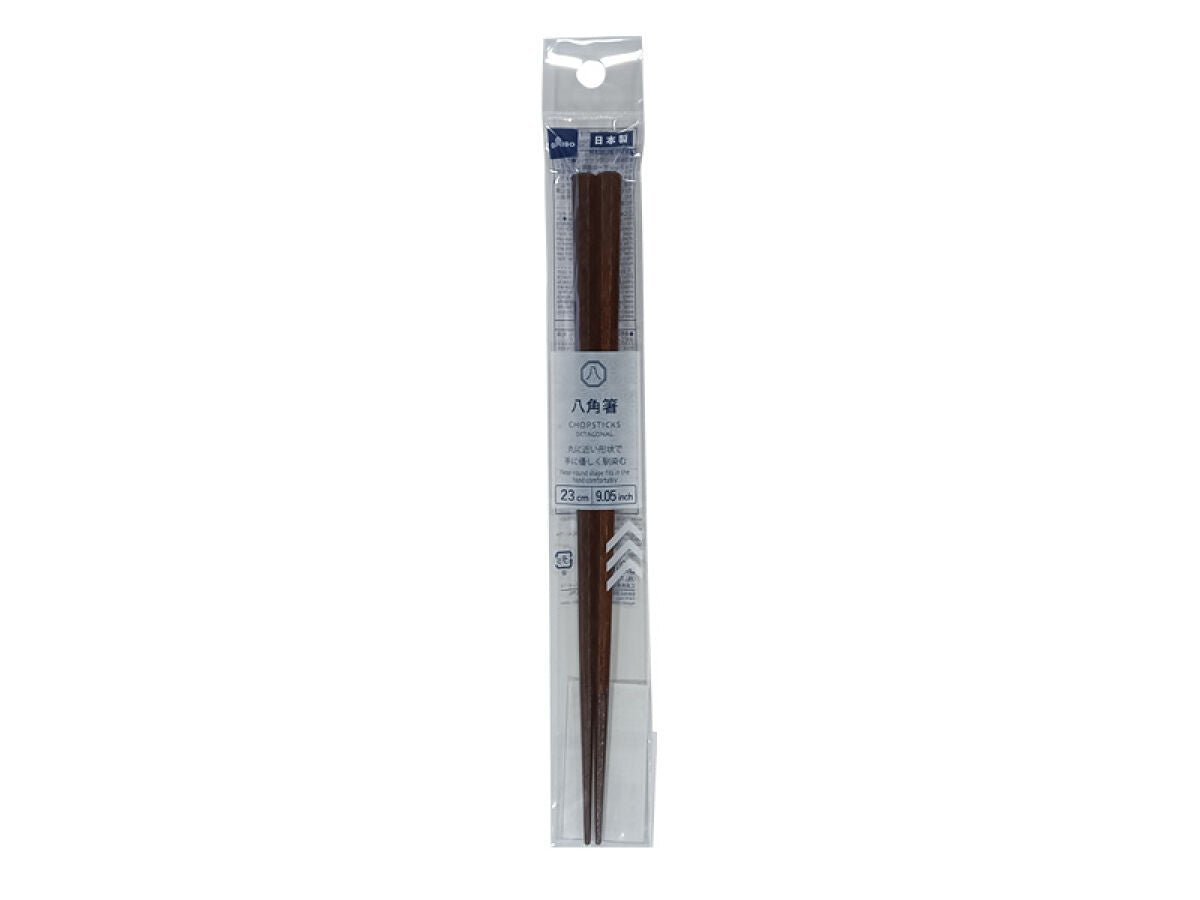 Daiso Chopsticks -Octagonal - Dyed Brown- FrontPackage
