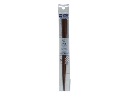 Daiso Chopsticks -Octagonal - Dyed Brown- FrontPackage