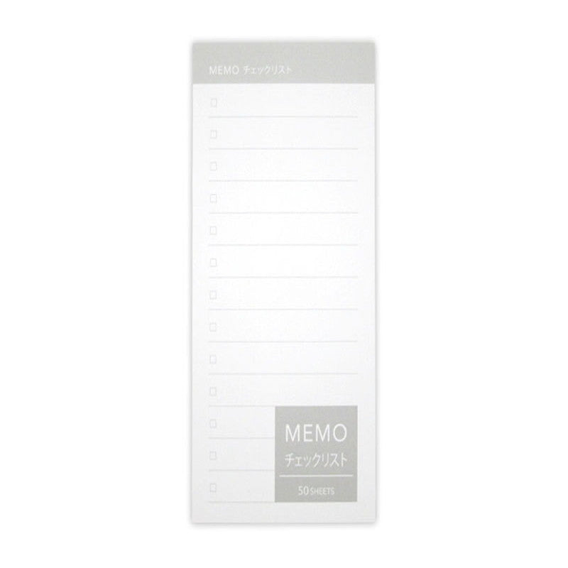 Daiso Memo Pad - Checklist - 50 Sheets - FrontPackage