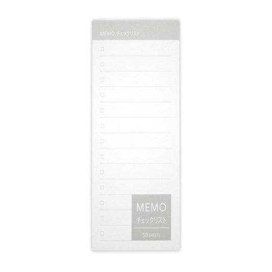 Daiso Memo Pad - Checklist - 50 Sheets - FrontPackage