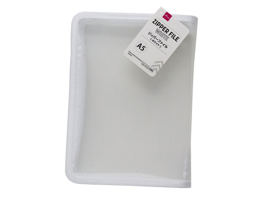 Daiso A5 Zipper file White FrontPackage