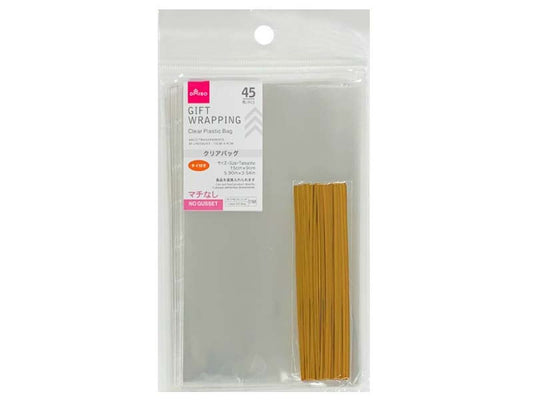 Daiso Clear Plastic Bag - 45 pcs.- FrontPackage