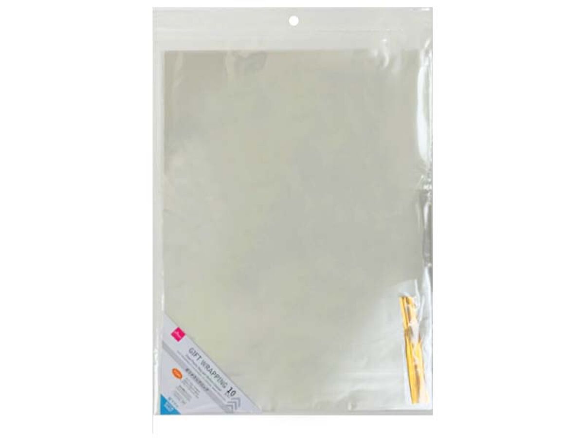 Daiso Clear Plastic Bag with Bottom Gusset - 10 pcs. - FrontPackage
