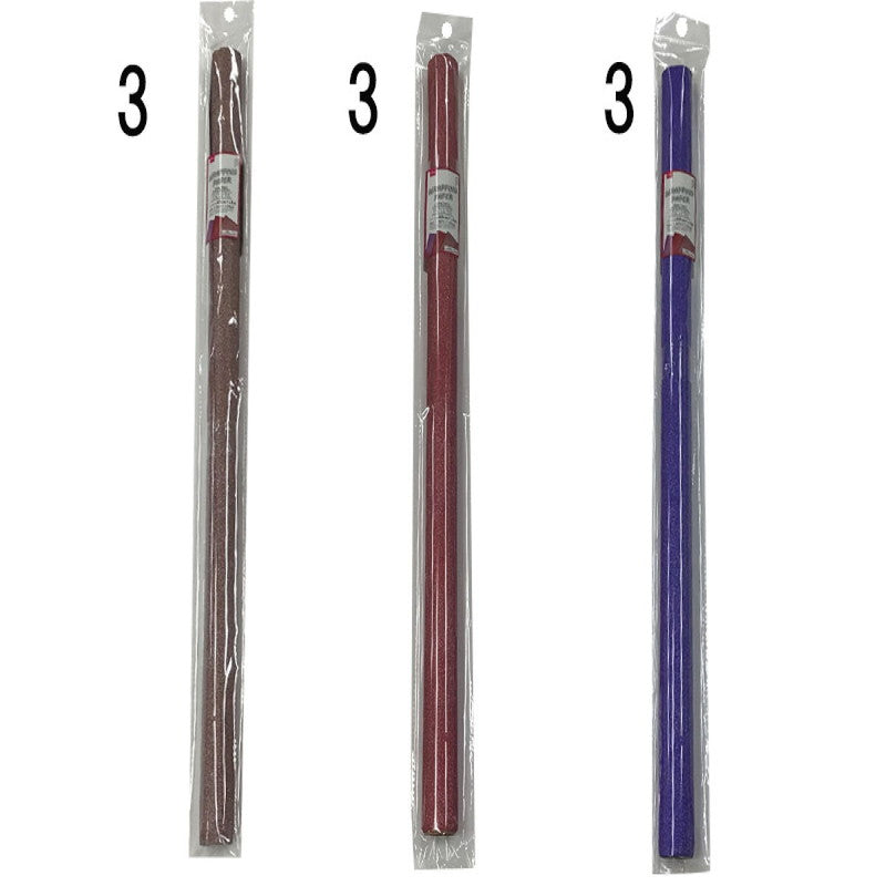 Daiso WRAPPING PAPER(GLITTER,PURPLE,RED,BROWN,1.96ftx1.09yd) FrontPackage