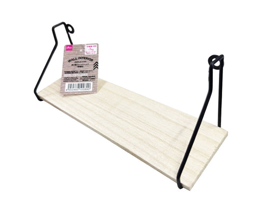 Daiso Iron and Wooden Wall Shelf -Display Type- FrontPackage
