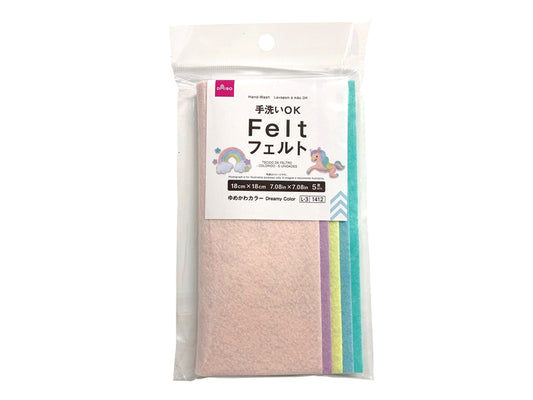 Daiso Felt -Dreamy Color - 5 pcs.- FrontPackage