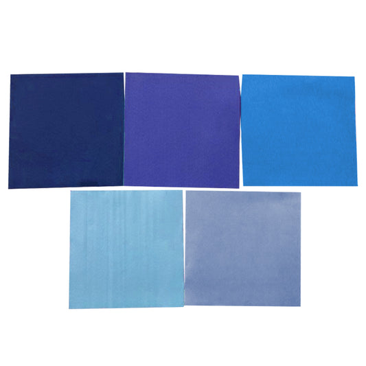 Daiso Felt -Blue Colors - 5 pcs.- FrontPackage