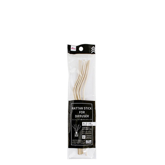 Daiso Rattan Stick for Diffuser -Curved - 6 Sticks- FrontPackage