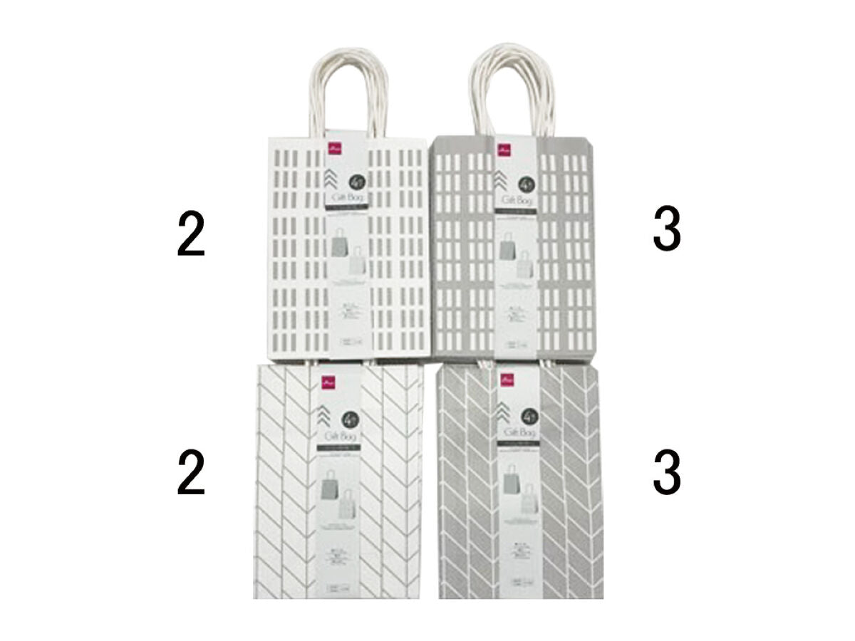 Daiso Gift Bag - Basic Pattern - 4 pcs. - FrontPackage