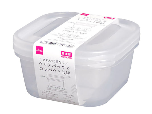 Daiso Food Storage Container - 2 pcs. - FrontPackage