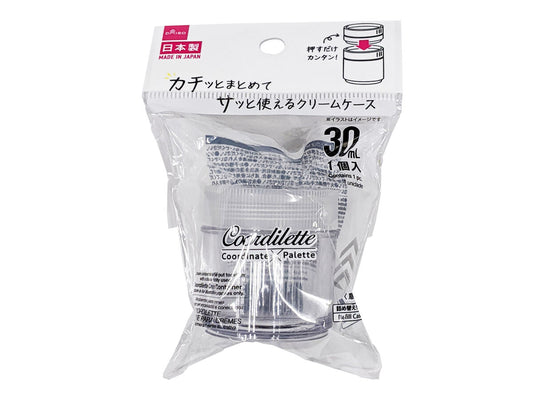 Daiso Coordilette Cream Container -1 pc. -Clear- FrontPackage