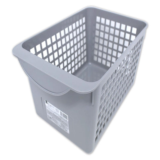 Recycled plastic basket (Gray,Deep)