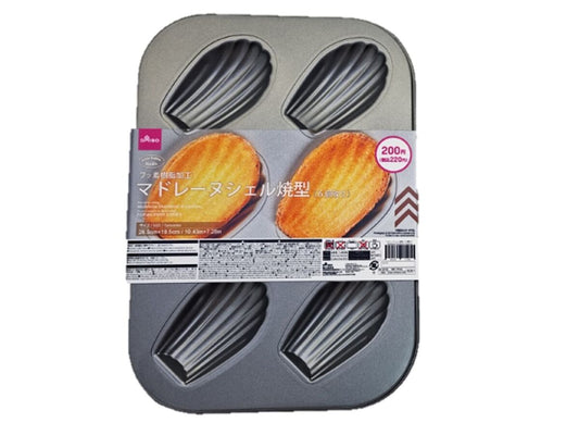 Daiso Madeleine Shell Mold -6 Cavities- FrontPackage