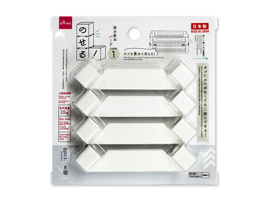 Daiso Put it on! Stacking parts (type1, 8pcs) FrontPackage