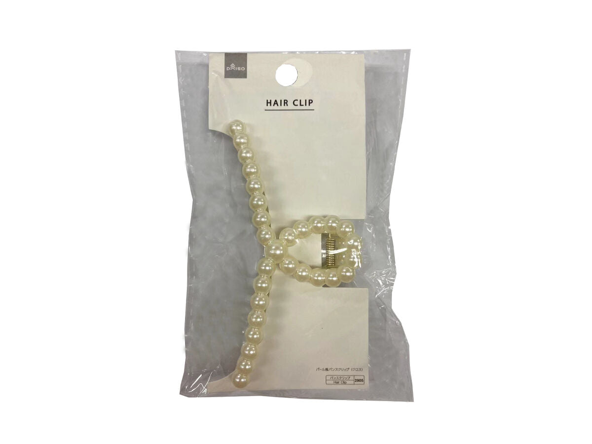 Daiso Imitation Pearl Hair Clip -Cross- FrontPackage