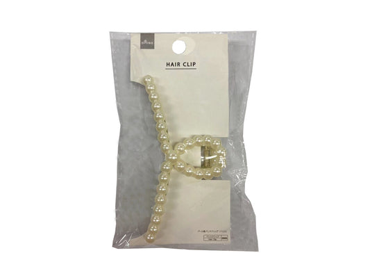 Daiso Imitation Pearl Hair Clip -Cross- FrontPackage