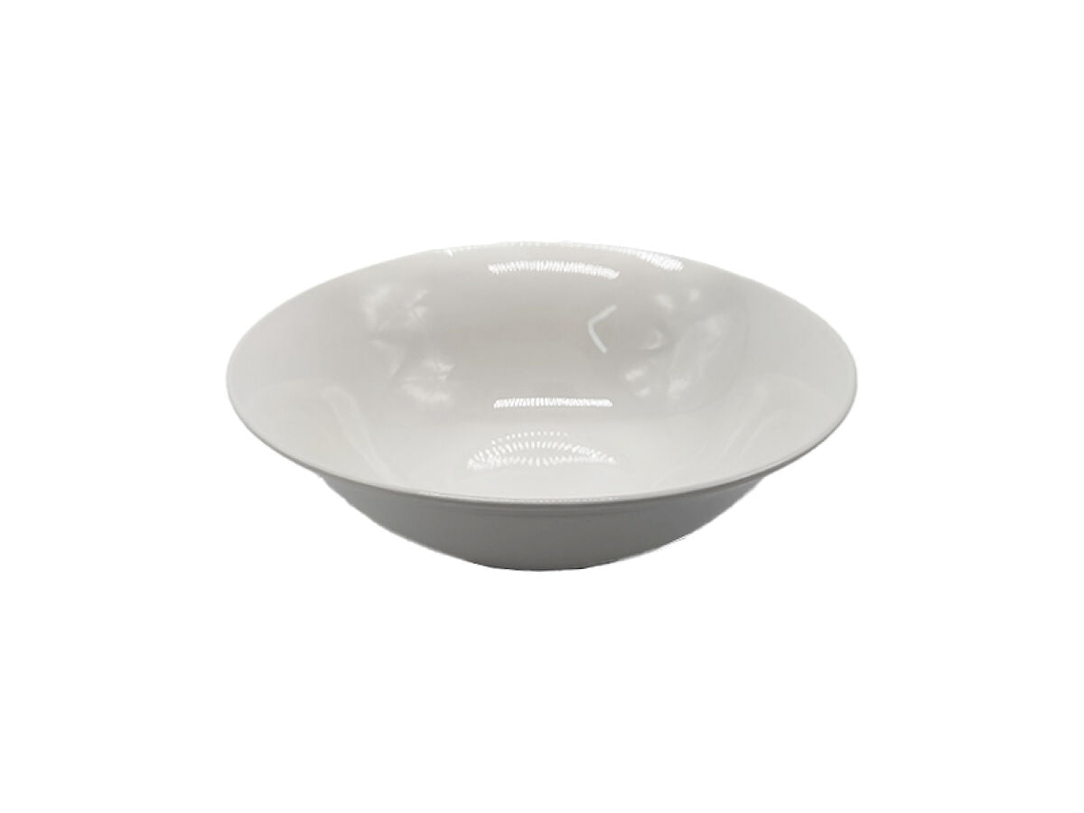 Daiso White Tableware Curved Edge Bowl -New Born China- FrontPackage