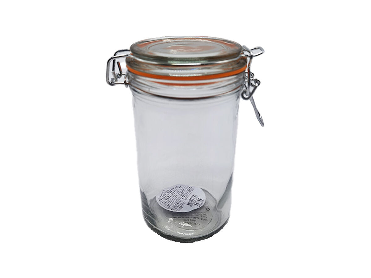 Daiso Glass Jar with Lever FrontPackage